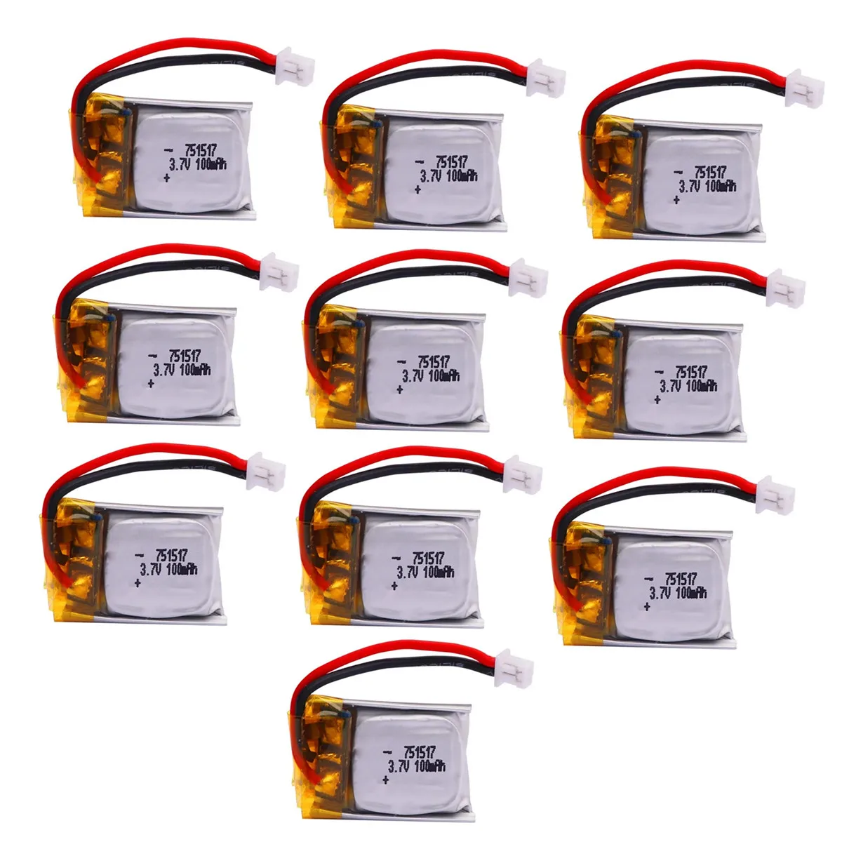 1-10PCS 3.7V 100Mah…