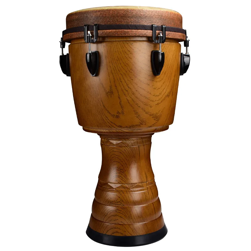 African tambourine, wood plastic master drum, manding drum 12 inch tunable adult professional stage performance