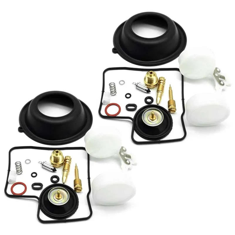 2 Set for HONDA Shadow VT1100 VT 1100 Motorcycle Carburetor Repair Kits Plunger Diaphragm Carb Cut-off Valve Floats