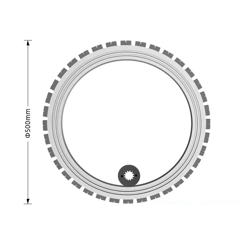 400mm 500mm Saw Blade High Frequency Ring Saw Concrete Wall Cutting Machine Door And Window Stone Cutting Machine