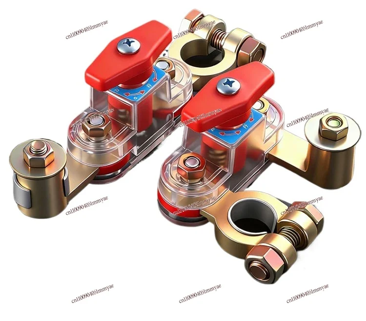 

Upgrade double-head rotary car power-off switch pure copper positive and negative universal brake knife