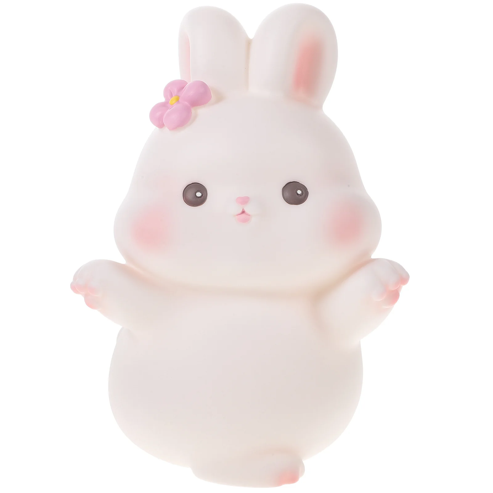 Rabbit Shaped Piggy Bank Creative Decorative Saving Bank for Desktop Bedroom Living Room Coin Container Rabbit Shaped Saving Pot