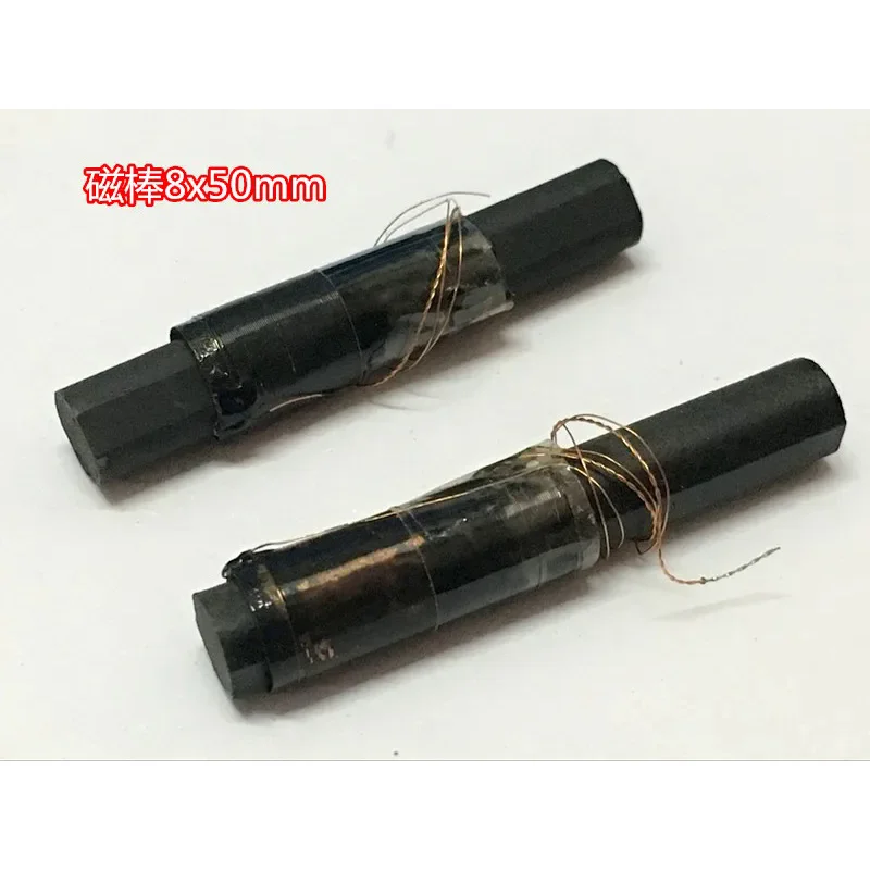Antenna Magnetic Rod Radio Ferrite Magnetic Rod Diameter 8x Long 50mm Round with Coil