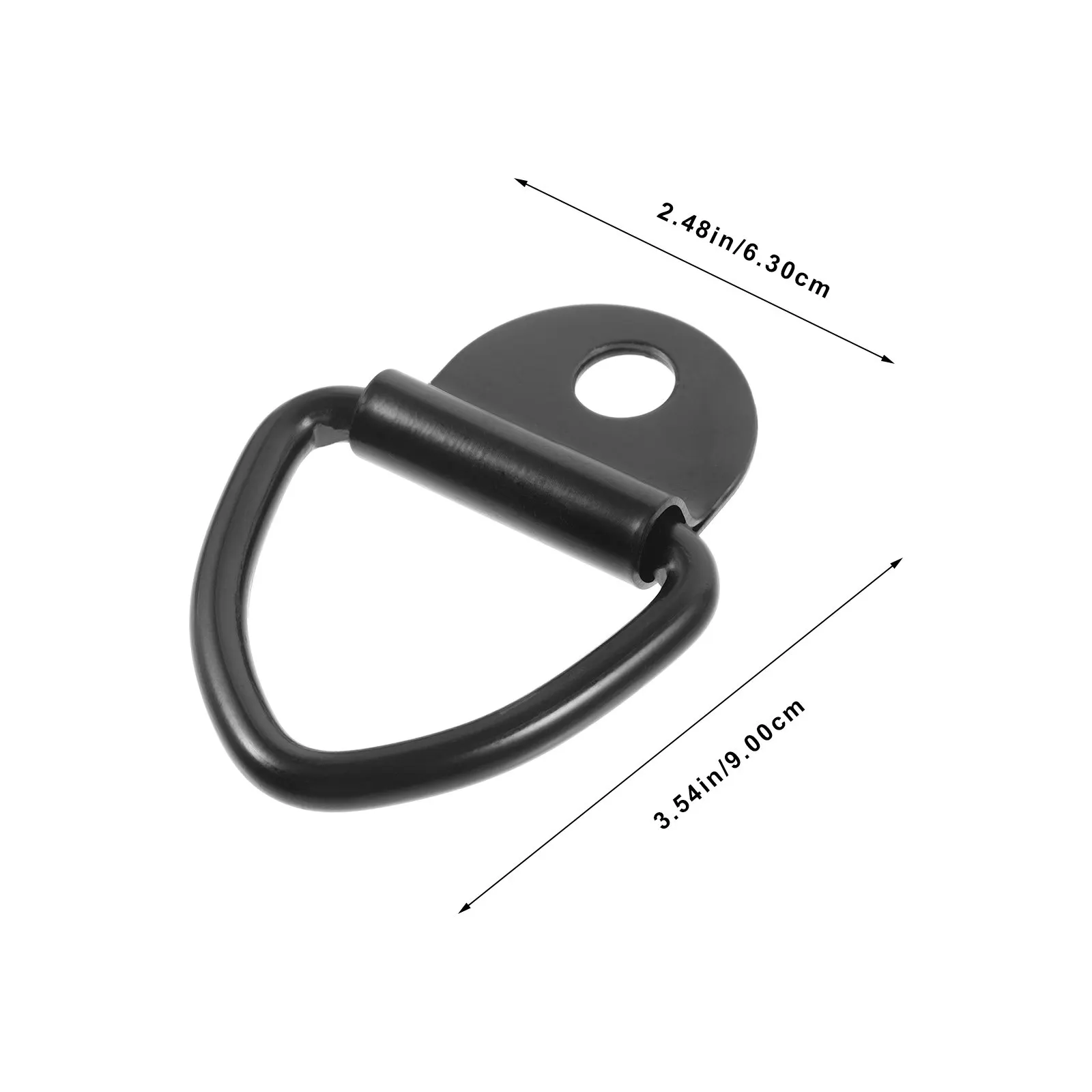 4Pcs Heavy Duty Carbon Steel Car Tow Hook for Automotive Cargo Securing Towing Ring Trailer Suv Boat Garage Flatbed Van Tailgate - view 4