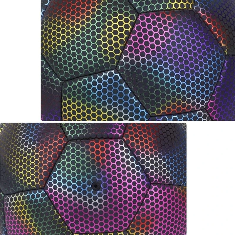 Calcio nottilucente notturno misura 4/5 calcio riflettente luminoso per regalo per adolescenti