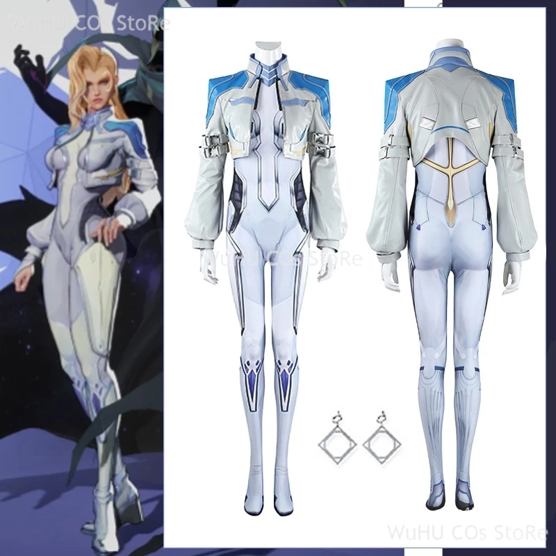 Rivalen Dolch Cosplay Mantel Overall Kostüm Outfits Ohrringe Weibliche Film Roleplay Disfraz Frauen Halloween Karneval Anzug
