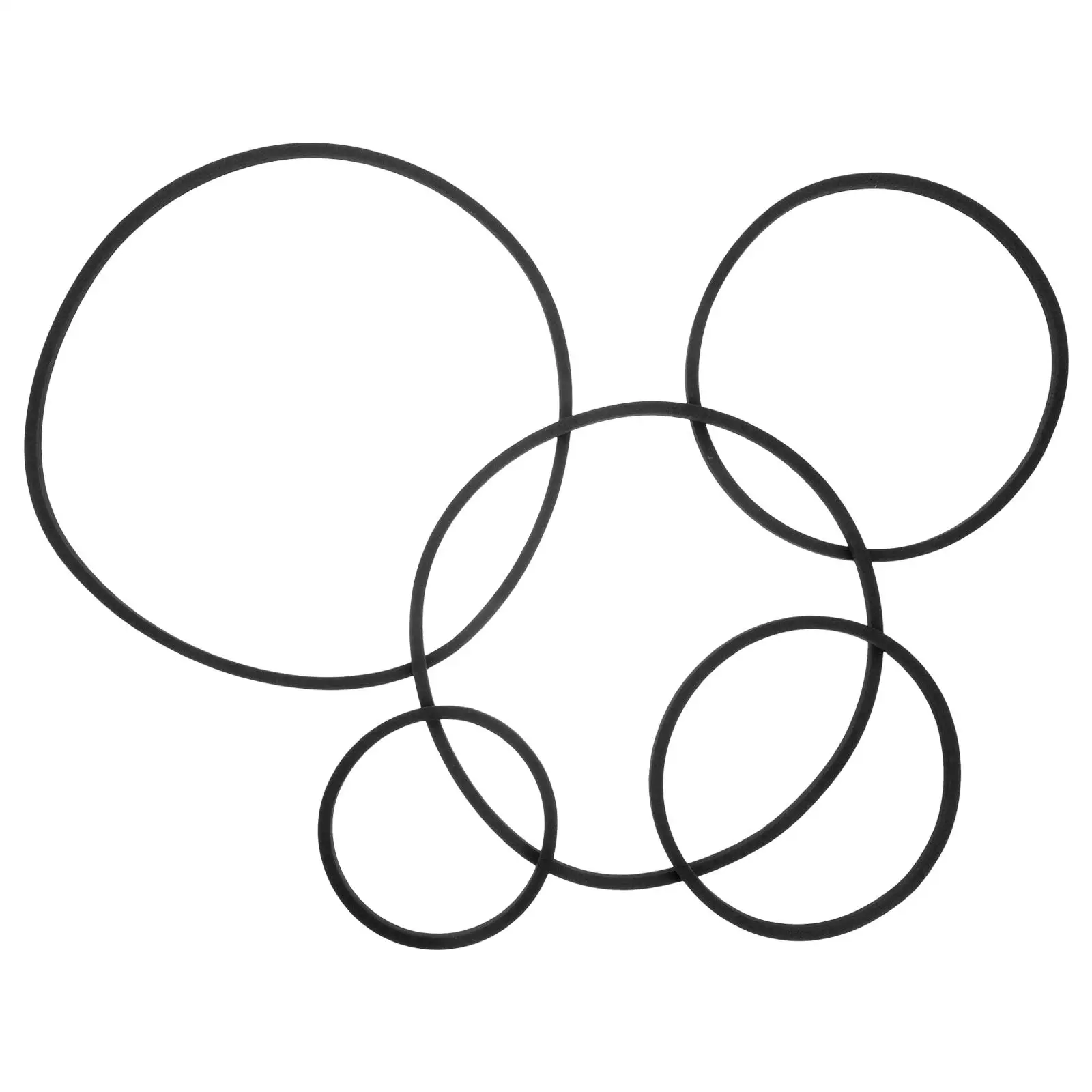 

5 Pcs EVA 80-200mm Fish Tank Grass Retaining Ring Aquarium Floating Plant Holder Duckweed Isolation Circles Fish Feeding
