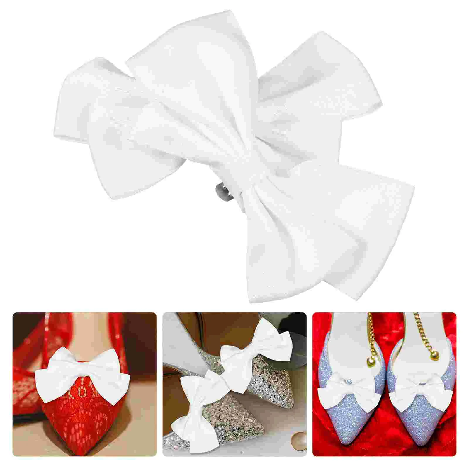 Decoration Bow Shoe Buckle Block Heels for Women Clip Bride Decorations Jewelry