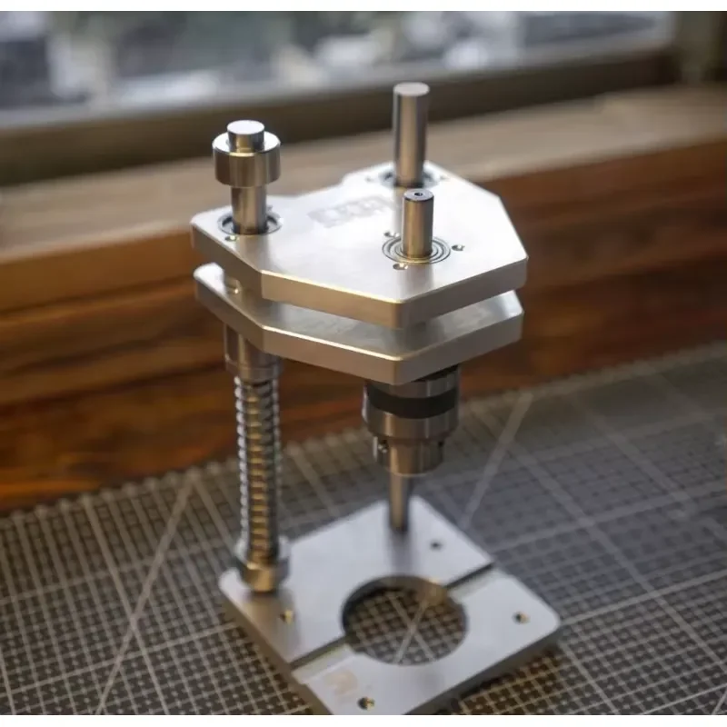 Vertical Drilling Stand High Precision Hand Drill Guide Support Bracket for Aluminum Profile Woodworking Hole Drilling Jig