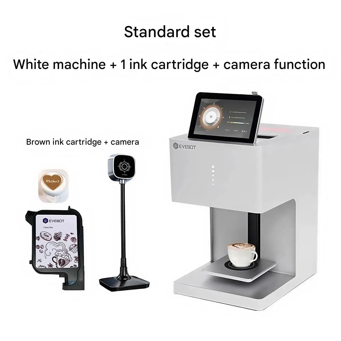 STLF JW التجارية التلقائي لاتيه الفن طابعة طعام ثلاثية الأبعاد للمنزل الخبز فندق مقهى الإبداعية لتقوم بها بنفسك تصميم الكعكة المواد جديد XP60 #3