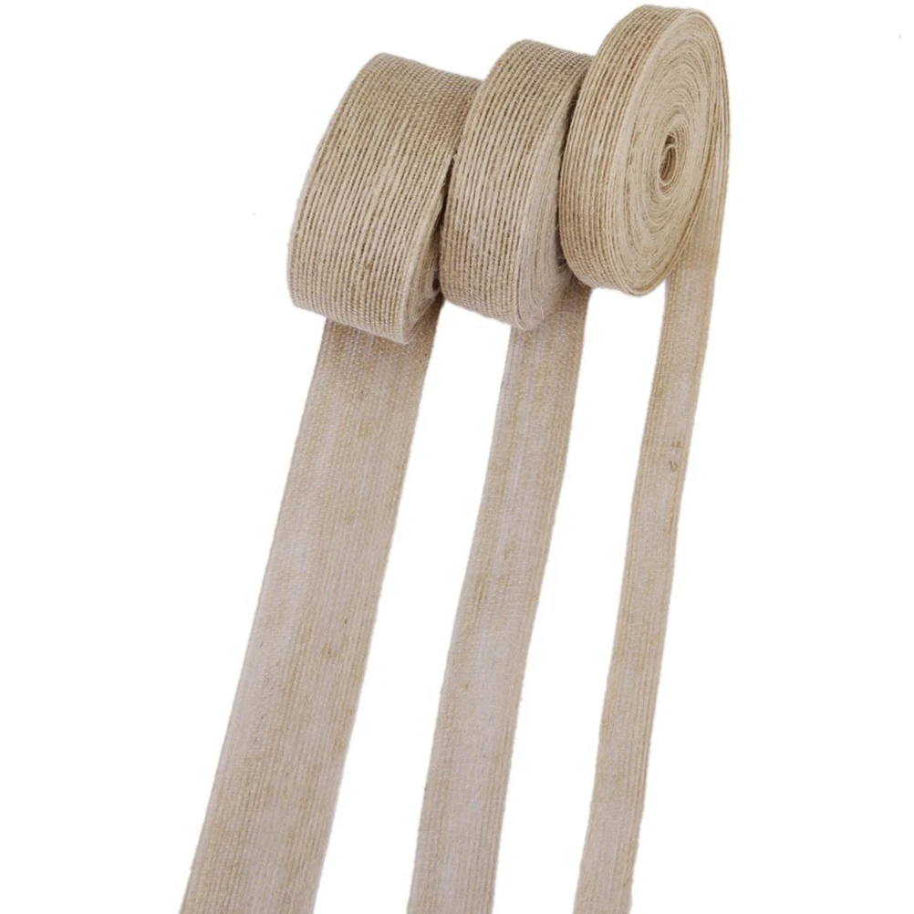 

Fish Silk Linen Lace Practical Ribbon Webbing Twine Manual Natural Hemp Rope Jute Burlap Versatile