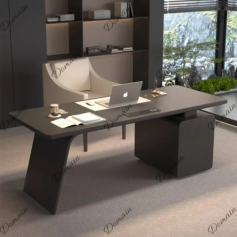 ZpO  Furniture Storage Luxury Executive Desk Designer Drawers Asthetic Computer Home Office Desks Bureaux Work Mesas De Escrit