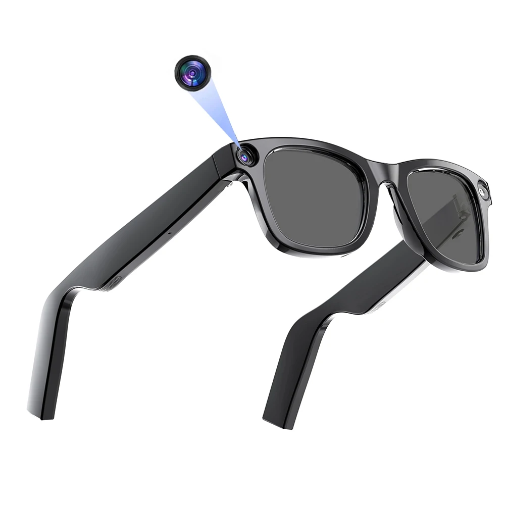 

E02 Men Women Smart Wearable Headset with 500W HD WIFI Transfer Music Outdoor Smart Glasses