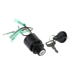 Ignition Switch Assembly With Key Replacement 35100-ZV5-013 Black For Honda Outboard