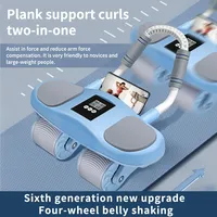 Automatic Rebound Elbow Support Fitness Abdominal Wheel Core Muscle Ab Trainer Free Yoga Mat Home Gym Exercise Roller Wheel