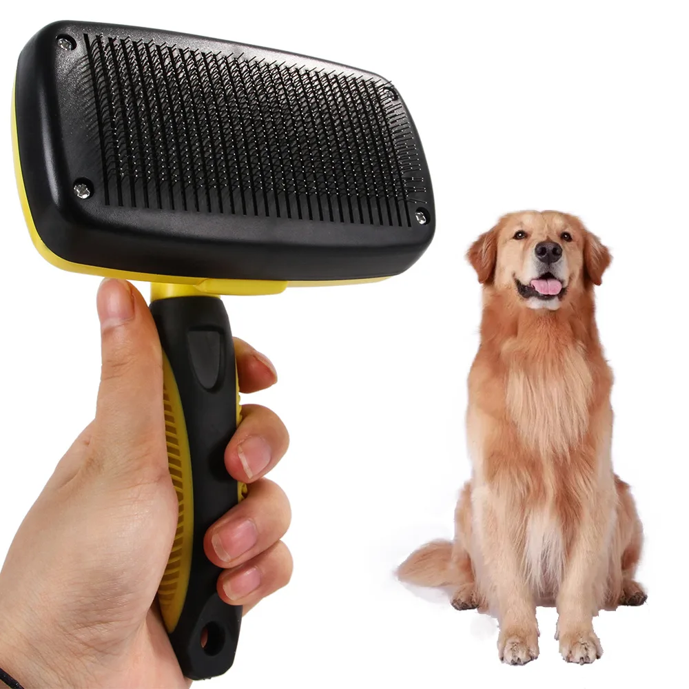 

Dog Hair Removal Comb Grooming Flea Com Pet Products Cats Comb For Dogs And Puppy Grooming Tool Automatic Hair Brush Trimmer