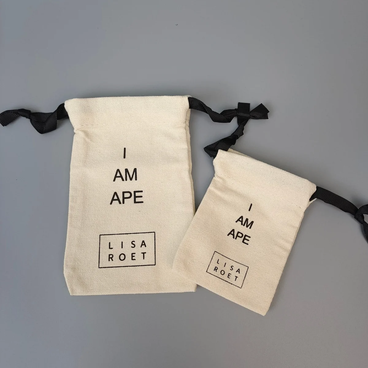 25 Pcs Cotton Muslin Natural Color Canvas Drawstring Bag Cosmetic Storage Recyclable Festival Hangover Kit with Dust Use Party F