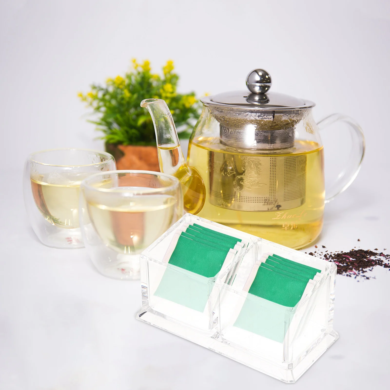 

Tea Bag Box Acrylic Storage Container Stylish Boxes For Home Hotel Restaurant To Store Tea Sugar Snacks Desk
