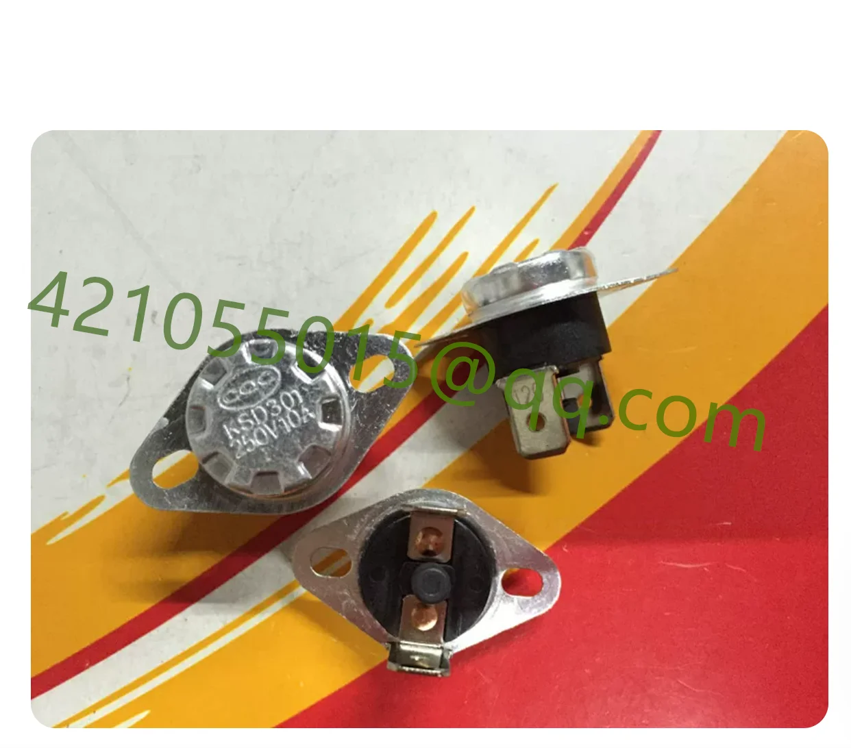 10 pieces, manual reset temperature control switch KSD301-R/KSD303 40 ° C~150 ° C 10A250V temperature controller