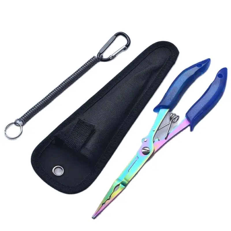 New Lengthened Fish Control Pliers Sea Fishing Special Retreat Fishing Pliers Pe Fishing Line Scissors A Full Set Of