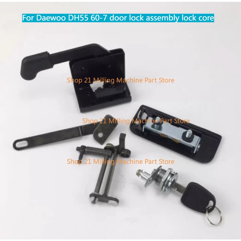

1 Set Cab Door Lock Core Lock Block Assembly For Doosan Daewoo DH60-7 80-7
