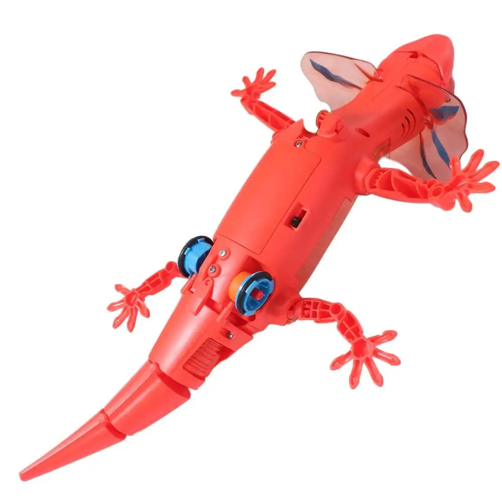Modello robotico Animali elettronici Lucertola Lucertola Lucertola trasparente Camminata Elettronica Anime Kawaii Modello animale elettronico strisciante
