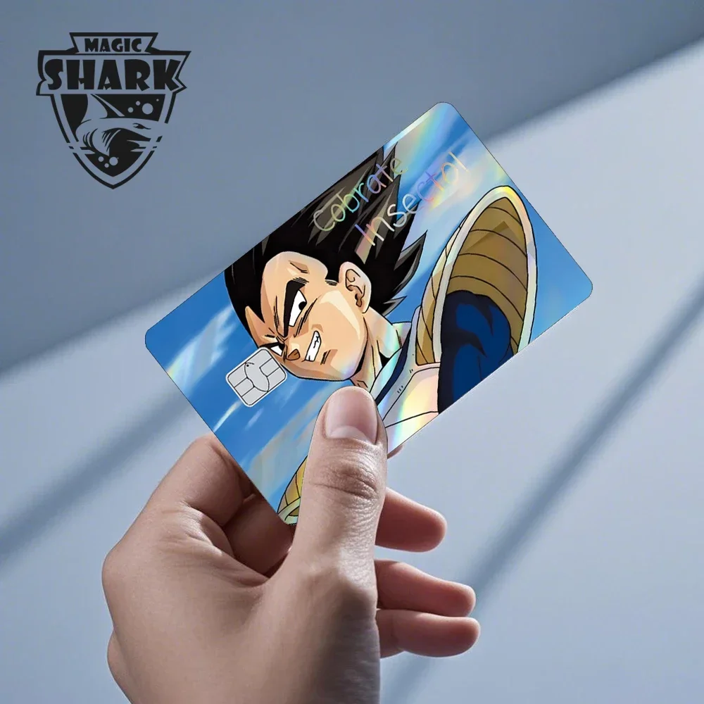 Magic Shark Goku Vegeta Cool Shinny Holographic Laser Kreditkartenaufkleber Film Front Skin Cover – Detail 6