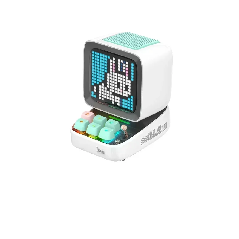 Pixel Speaker Subwoofer Mini Computer Karaoke Microphone Birthday Gift