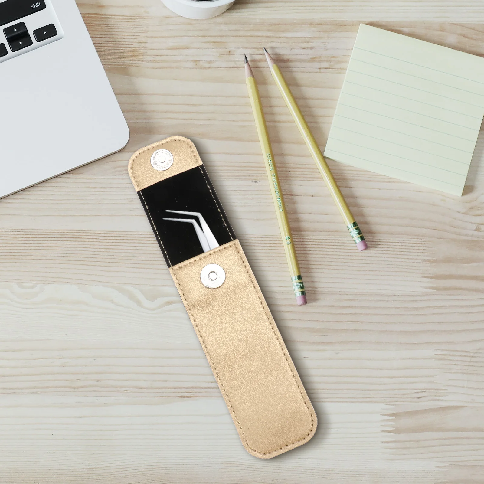 3 قطع من غطاء ملقط الرموش PU الواقي من الفولاذ المقاوم للصدأ لتطعيم الملقط من البولي يوريثان