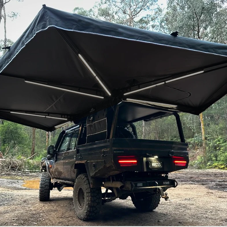 

4WD Waterproof Car Awning Tent Large Free Standing Awning Side Wall 4x4 Offroad Roof Tent Car Awning 270 Degree