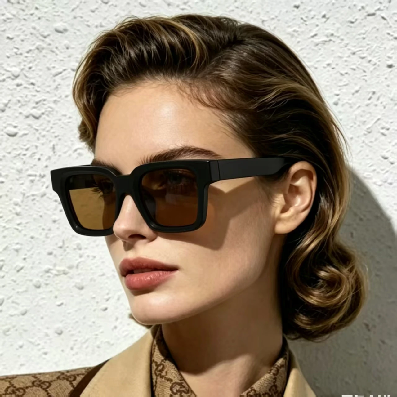 New Men Women Vintage Square Sunglasses Fashion Personalized Black Sun Glasses Luxury Brand Design Shades Eyewear UV Goggles