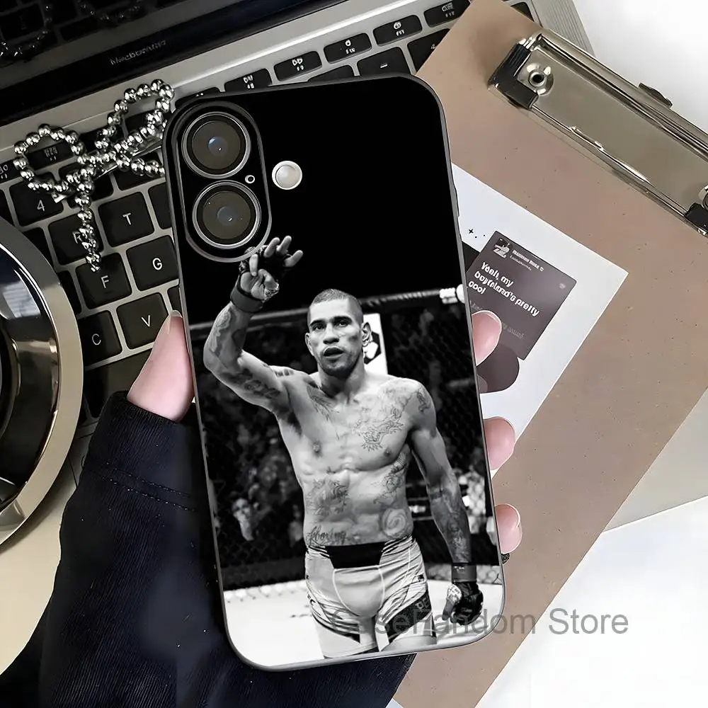 A-Alex Boxing P-Pereira For iPhone 17,16,15,14,13,12,11,Pro,Max,Plus Transparent gray Phone Case Magnetic Wireless Charging