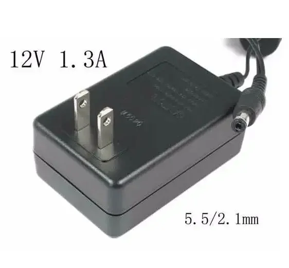 Power Adapter SA115B-12, 12V 1.3A, Barrel 5.5/2.1mm, US 2-Pin Plug