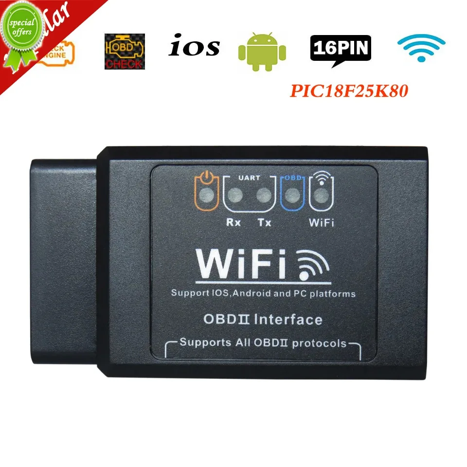 

2024 Latest Version V1.5 ELM327 WiFi OBD2 Auto Diagnostic Scanner For iOS Android Wi Fi ELM 327 V 1.5 OBD 2 II Diagnostic-Tools