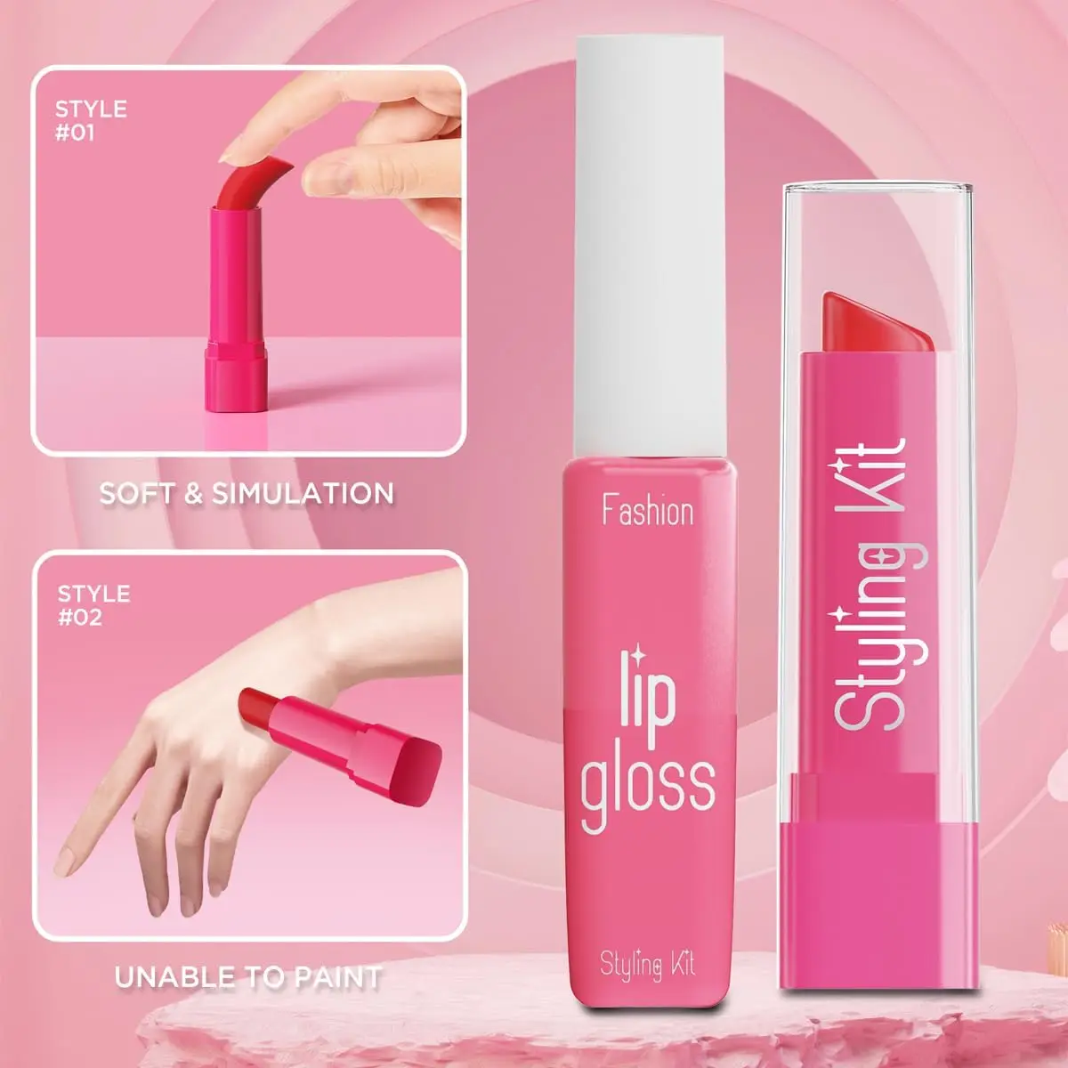 Pink Princess Pretend Makeup Toy: Ein chemikalienfreies, nicht anwendbares Rollenspiel-Geschenk für Mädchen – perfekt für Weihnachten, Halloween