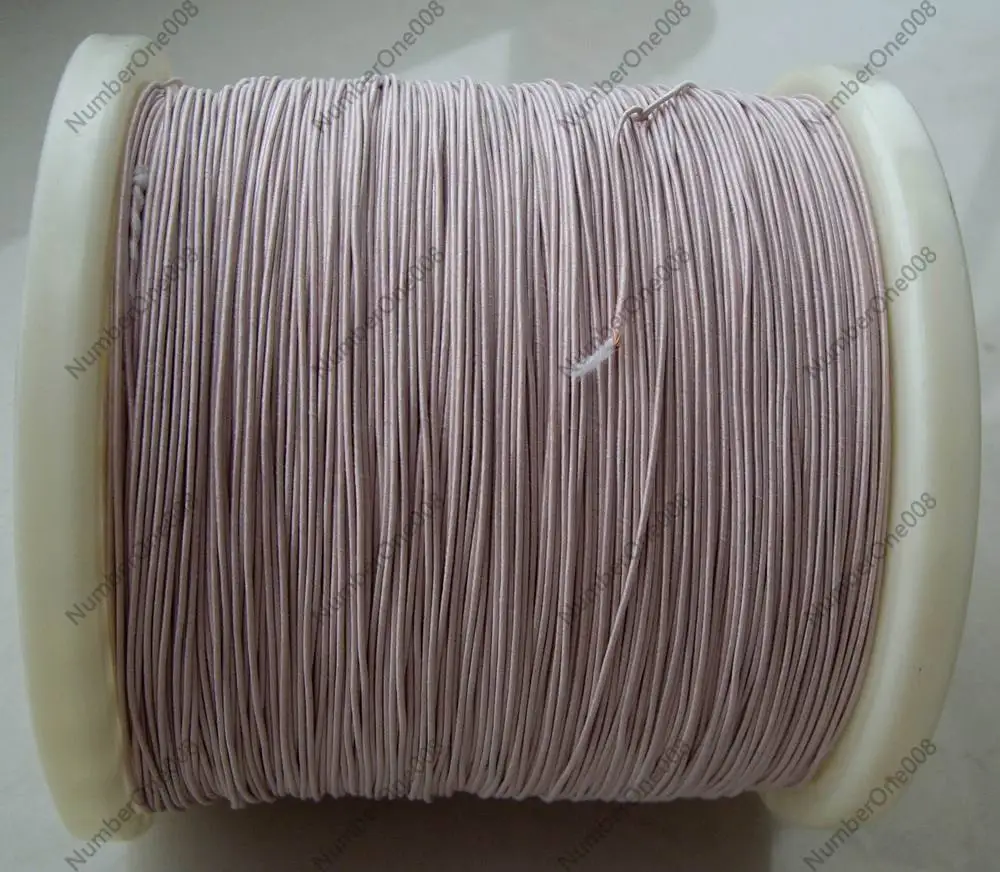 0.07mm x 7 Strands Litz Wire, Multi-Strand Copper Enameled Wire with Silk Wrapping, HF Antenna Coil Applications, Per Meter