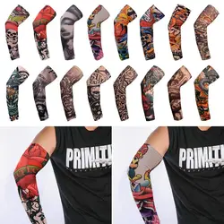 1Pcs New Sun Protection Flower Arm Sleeves Summer Cooling UV Protection Arm Cover Outdoor Sport Running Tattoo Arm Sleeves