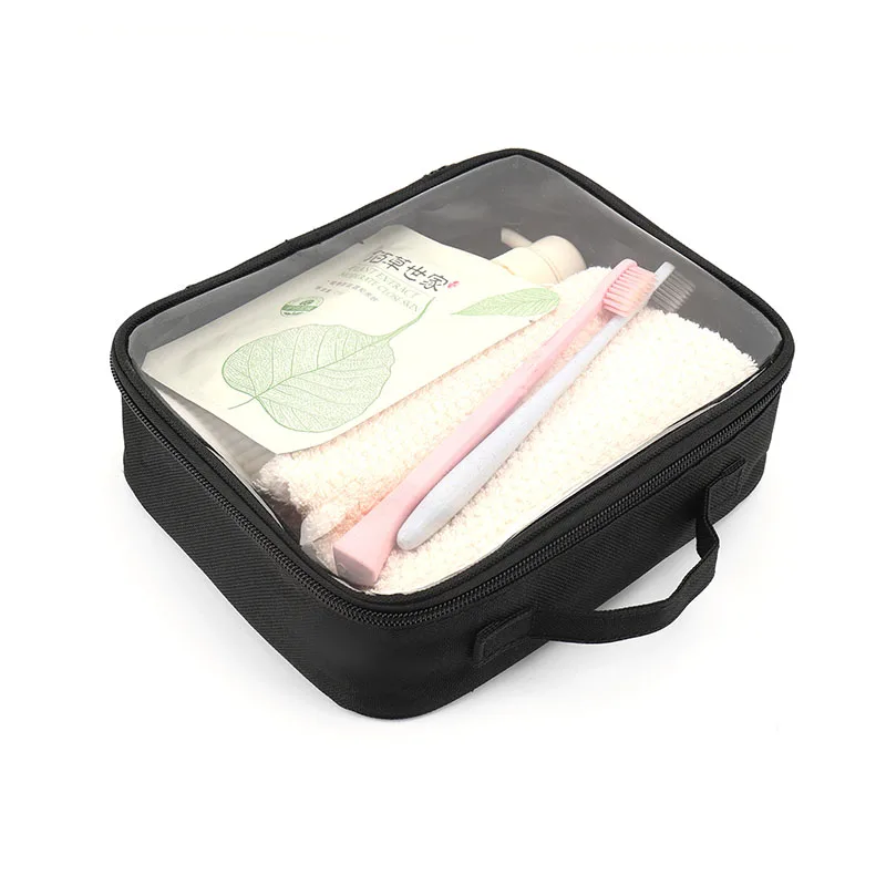 

Clear Makeup Cosmetic Bag Portable Travel Toiletry Pouch Transparent Waterproof Pouch Storage Home Travel Wash Kit Case