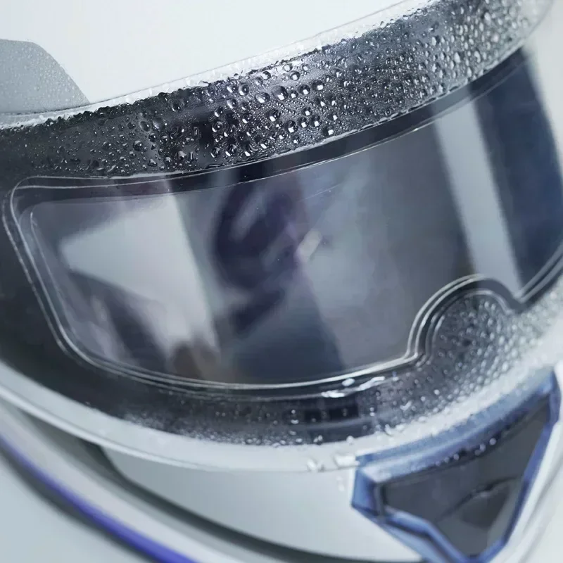 1/4 Stück Motorradhelm Klare Schutzfolie Anti-Beschlag Anti-Regen Folie Nano-Beschichtung Aufkleber Motorradhelm Zubehör – Detail 15