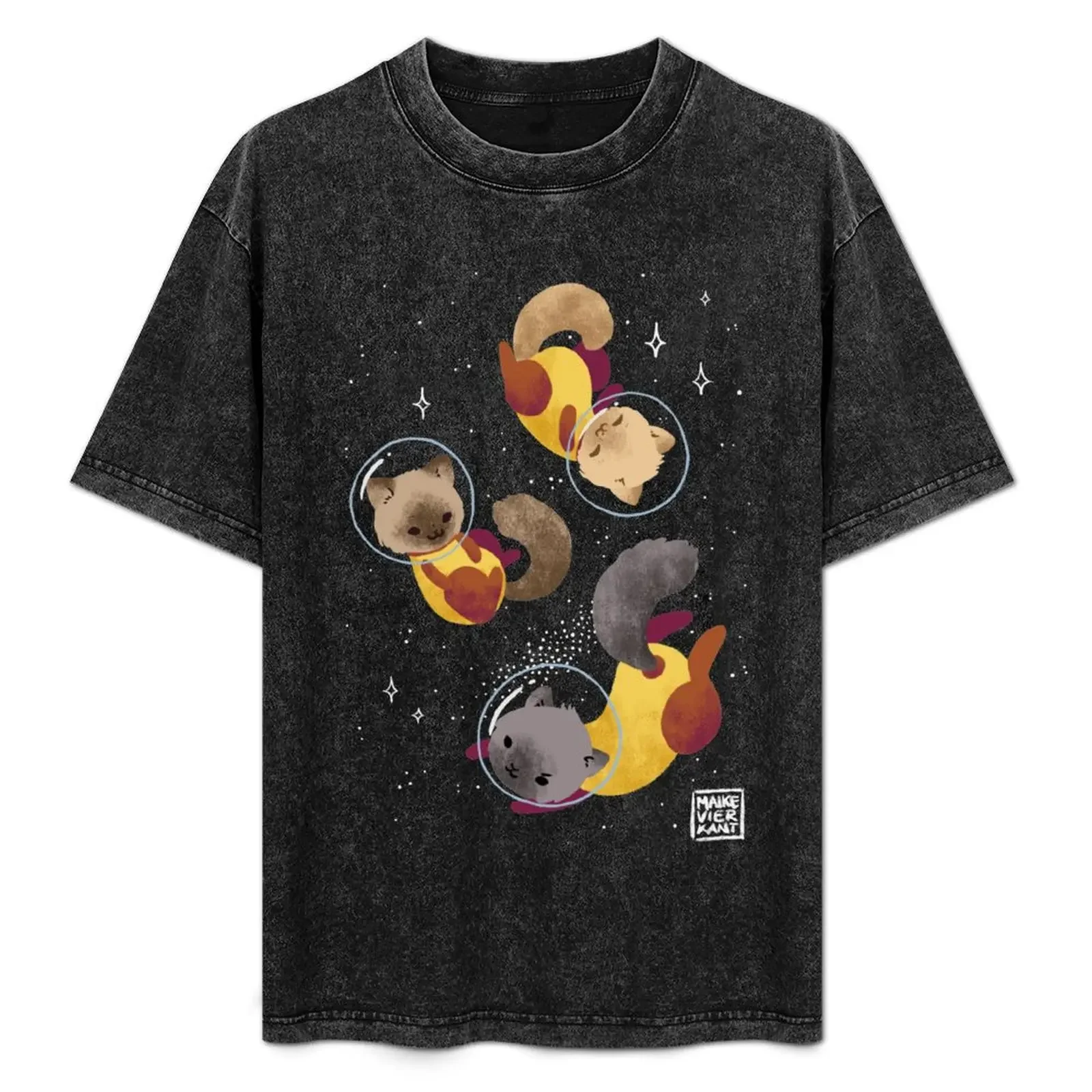 

Space Cats T-Shirt funny t shirts dark humor t shirts for man cotton funny t shirts for man graphic vintage anime tshirt T-Shirt
