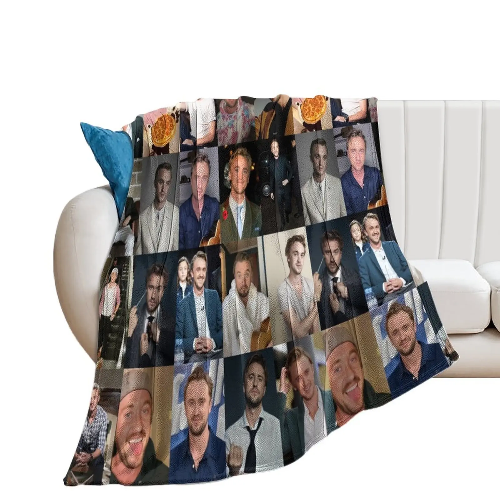 Tom Felton Collage Throw Blanket For Decorative Sofa Nap Picnic Luxury Blankets