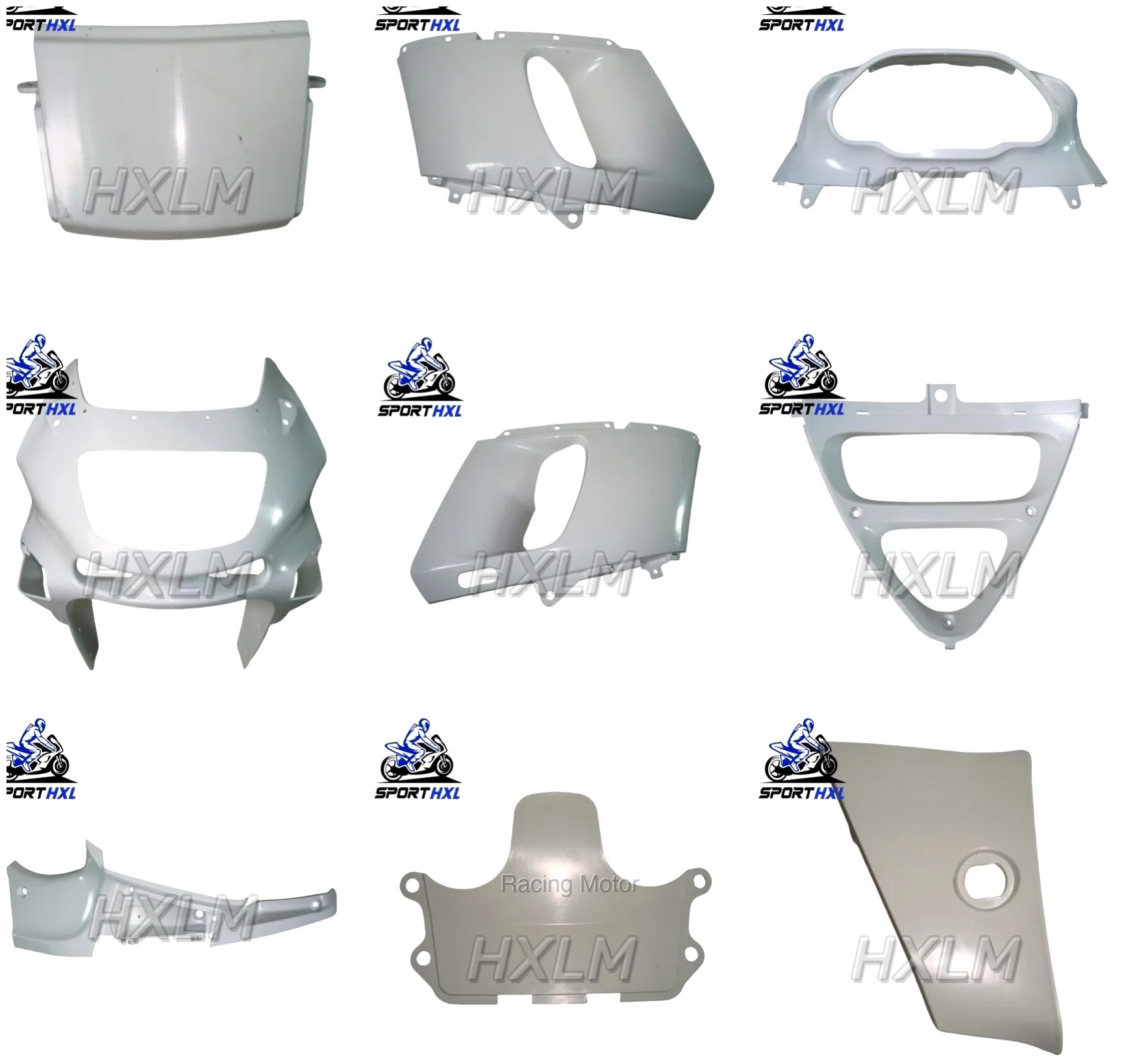 ABS Unpainted Components Cowl Bodywork Fairing Kit Injection Molding For KAWASAKI ZZR400 1993-2007 ZZR600 1994-2003 | Racing Mot