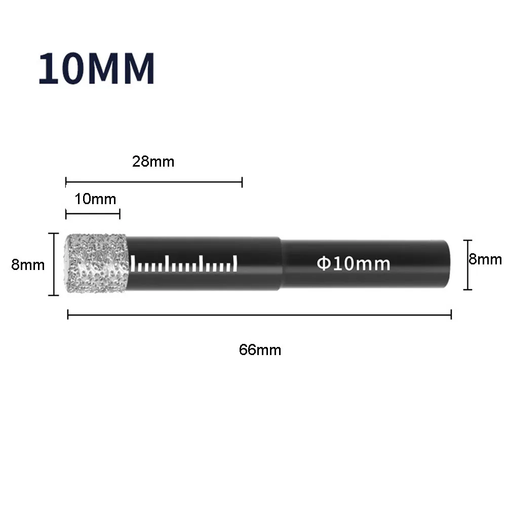 Diamond Dry Drill Bit 5-16mm Round Handle Dry Brazed Drill Bit Hole Saw For Marble Ceramic Power Tool Accessories