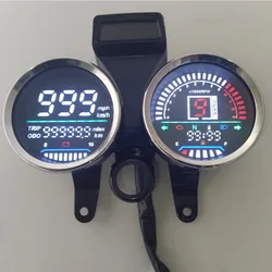 LED 디지털 오토바이 속도계 RPM 대시보드 1-6 기어, GN125 GN150 125cc 150cc
