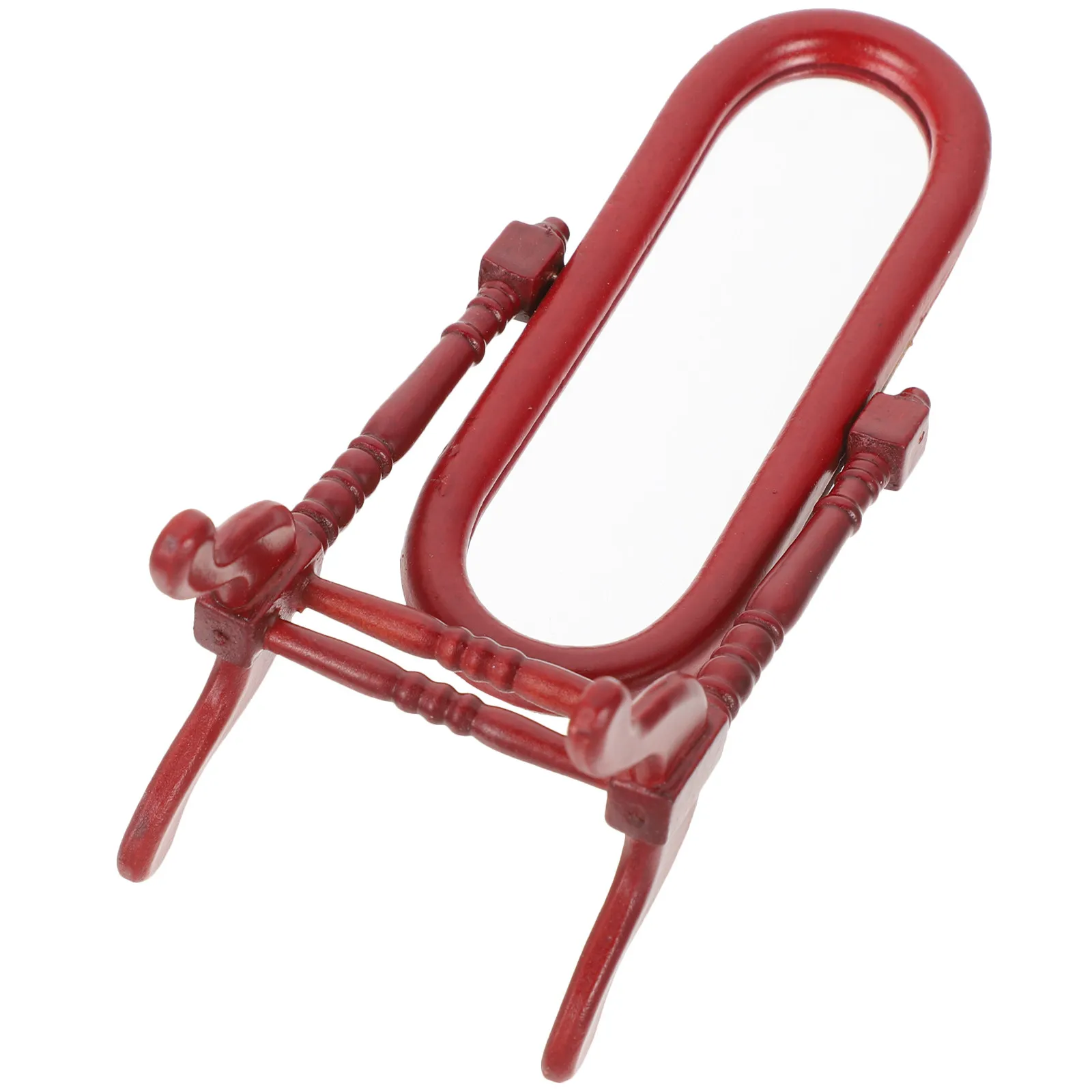 

Miniature Dressing Mirror 1 12 Scale Mini Furniture Delicate Texture for Miniature Displays House Accessories