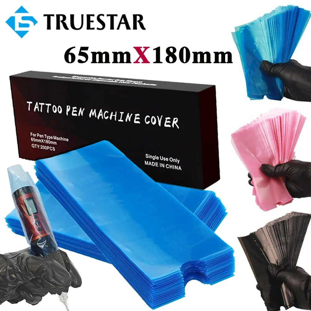 

Big Size Tattoo Pen Machine Bags Cover Sleeves Plastic Tattoo Machine Cover Bags Larger Size Protect Film Bag Tattoo Accessories