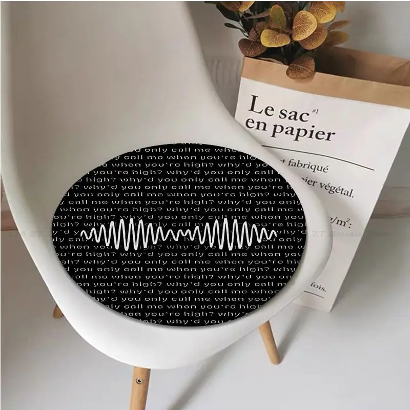 Black Arctic Monkeys AM Art Plush Cushion Home Back Cushion Soft Comfortable 50x50cm Chair Mat Pad