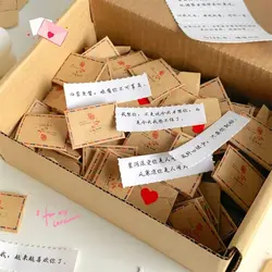 DIY Surprise Gifts Mini Love Letter Set Handmade 100 Promises/Blessings/To Do Lists Love Message Paper Handcrafts Selfmade