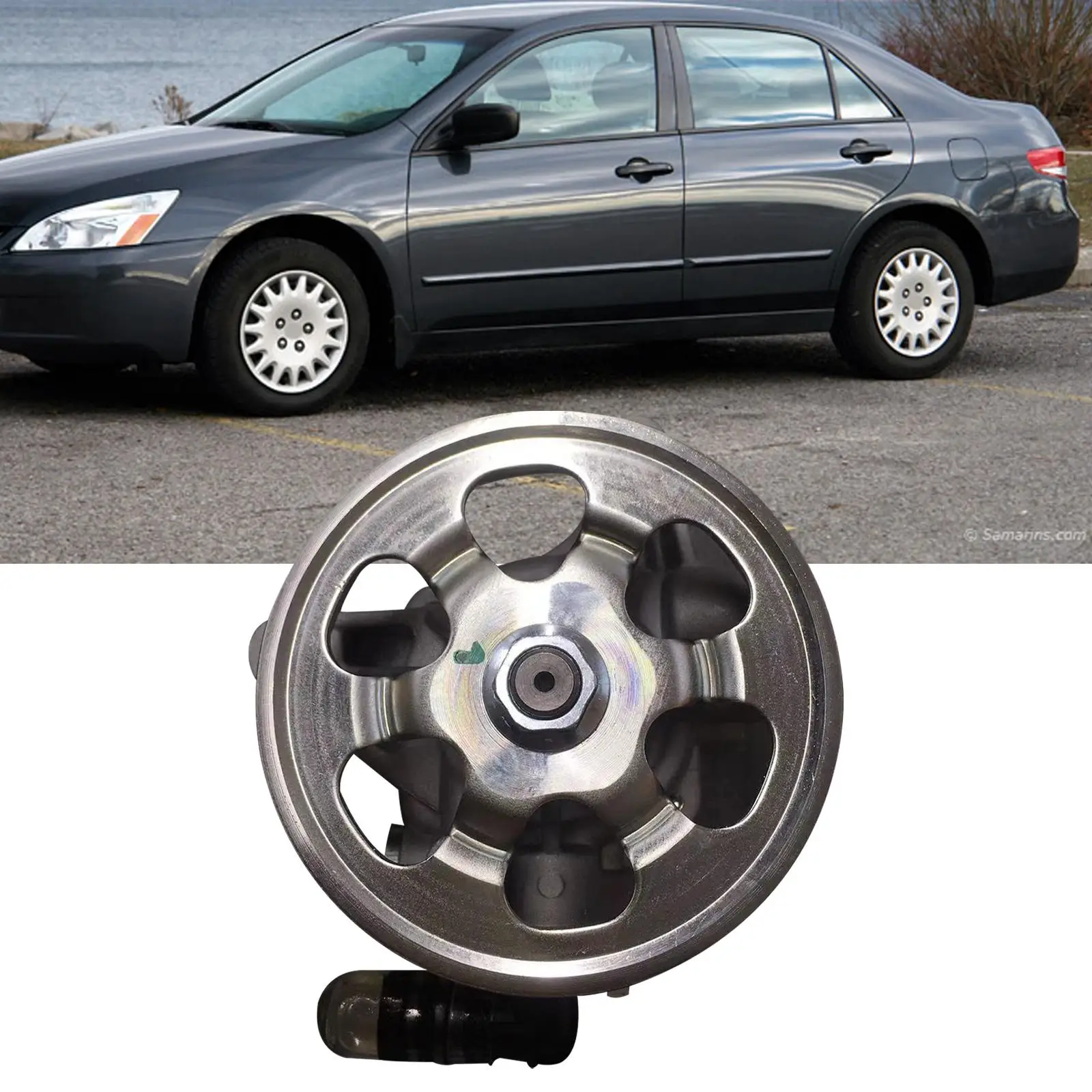 

Power Steering Pump with Pulley Replacement 56110raaa01 Assembly Sturdy Stable for Accord