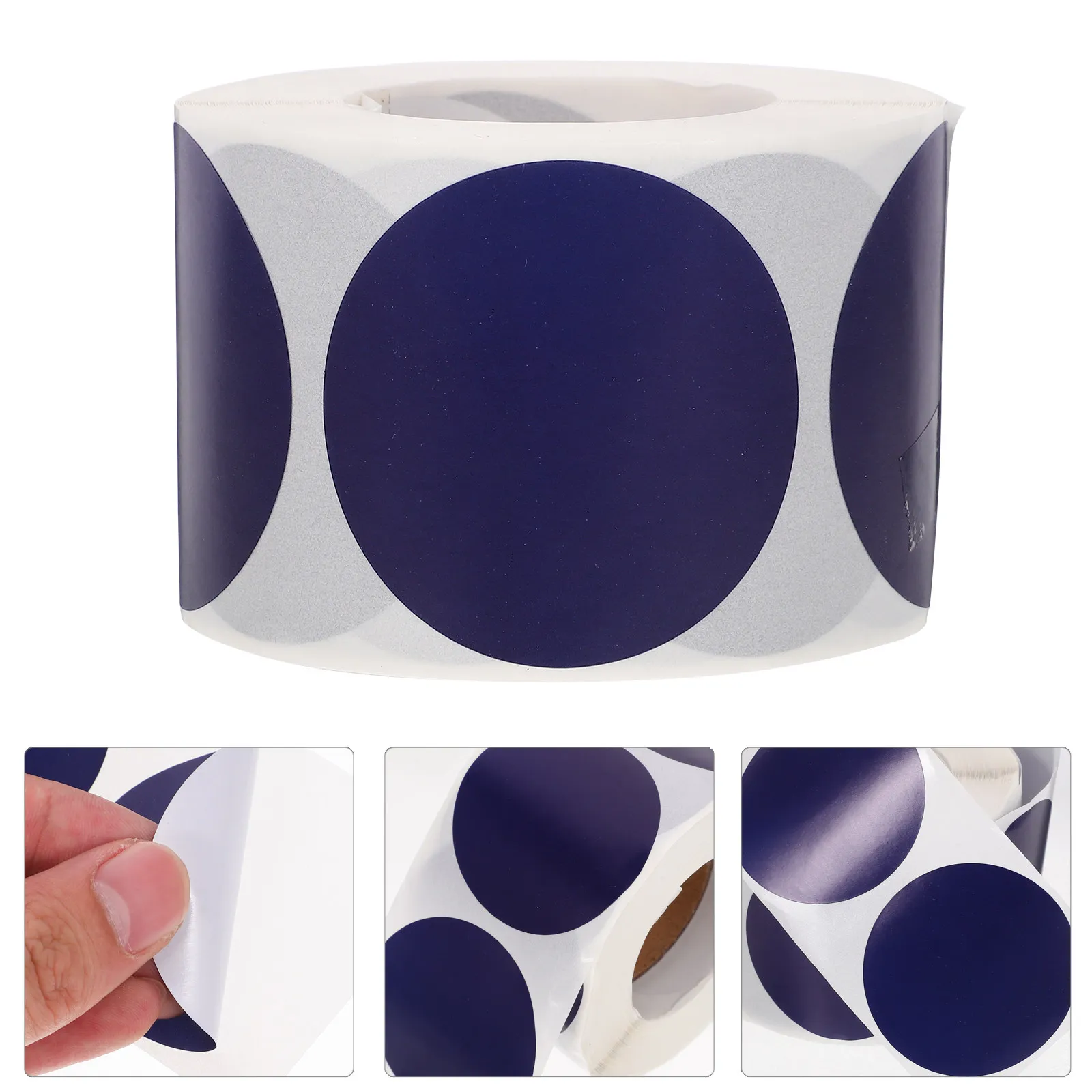 1 Roll Round Label Stickers Dot Stickers Self-Adhesive Colored Circle Labels for Home Office Classification Color Coding